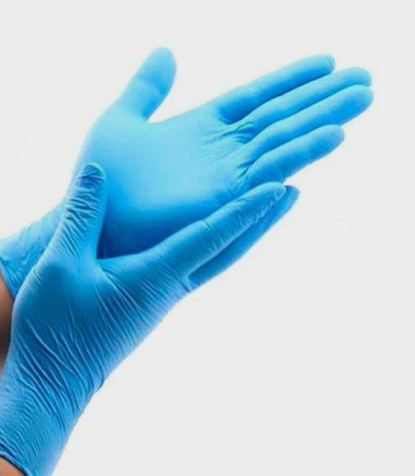 Guantes de nitrilo azul